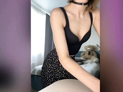 Witch_peach в колготках без трусиков-6