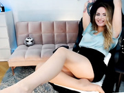 DianaMurr в тонких телесных колготках