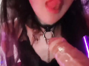 1Kaifeta - слюнявый минет с сексуальными стонами от богини фетиша