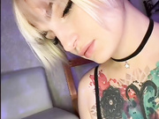 Stargazzzm - зажигательная блондинка со своим любимым членом