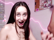 Evaandtommis слюнявый минет с окончанием на лицо