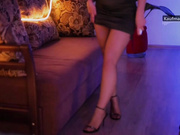 D_i_aM апскирт в тонких колготках