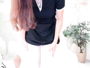 Sunshine13_ апскирт в белых колготках