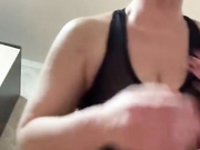 Баба дрочит