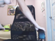 Vanilla_sexy в бежевых колготках