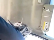 Девица сама себя трахает