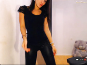 EVA2292 в кожаных штанах