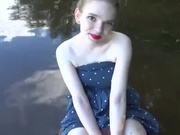 На озере с мужем