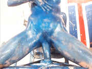 elisadeathnaked fuck black condom dildo